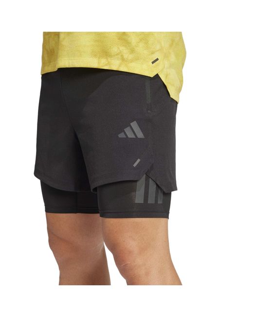 Adidas Gray Primelift 21 Performance Shorts for men