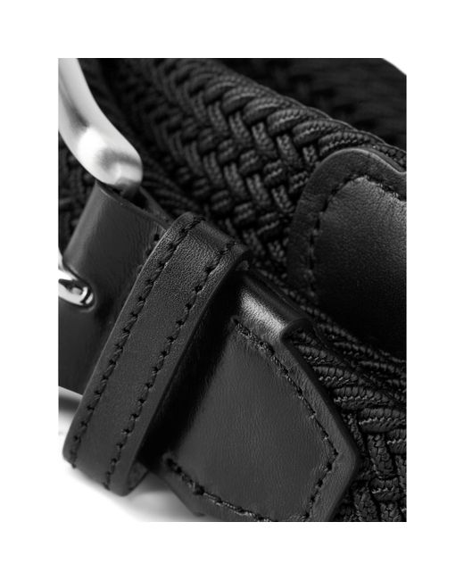 Jack & Jones Black Spring Woven Belt for men