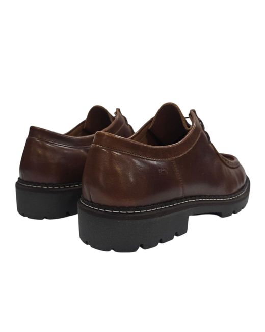 Deakins Brown Kayo Leather Lace Up Derbies for men