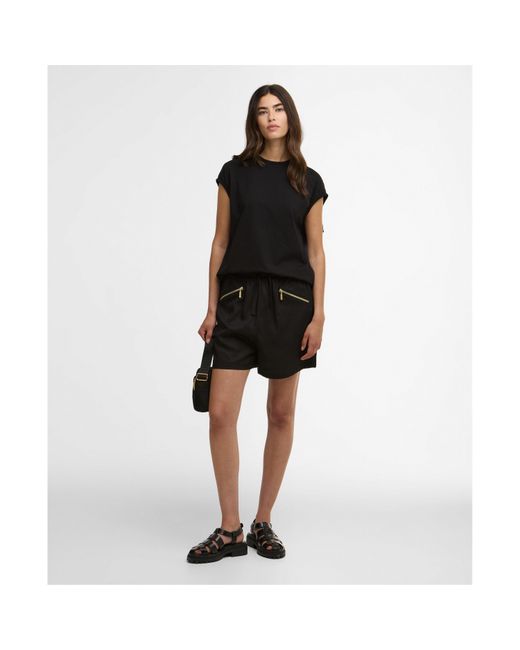 Barbour Black Tailored Shorts