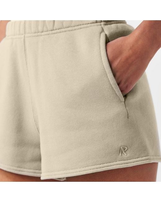 Represent Natural Rep Initial Fleece Material Shorts