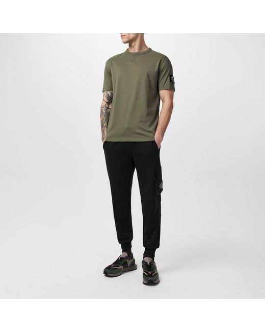 Calvin Klein Black Logo Patch Track Pants for men