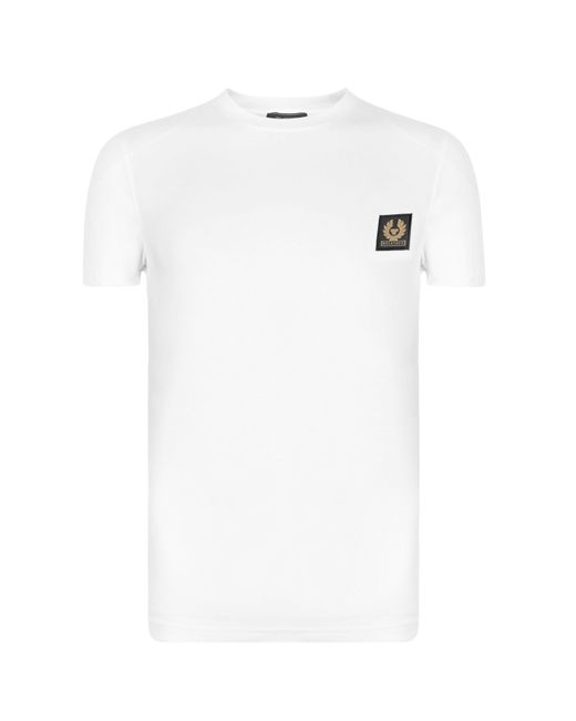 Belstaff White Phoenix Cotton Short Sleeve T-Shirt for men