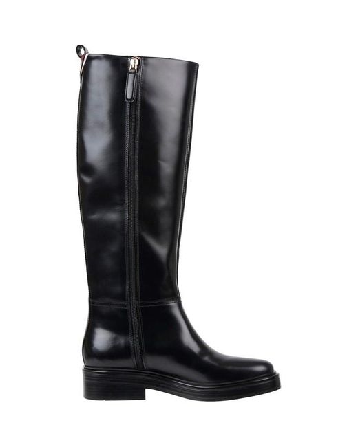 Tommy Hilfiger Black Elevated Longboots