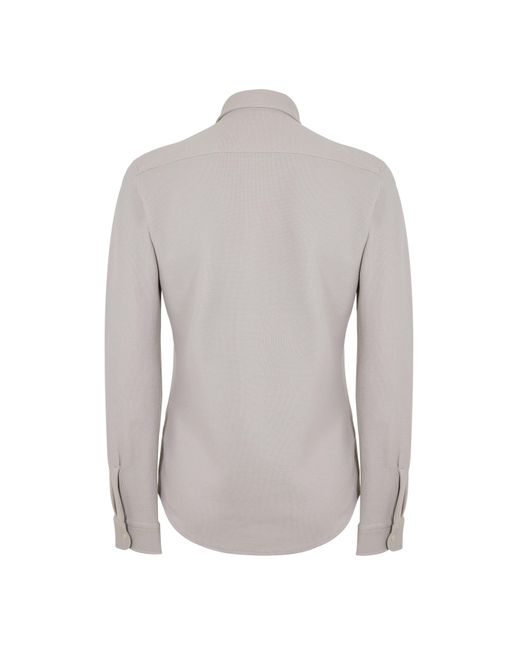 Boss Gray Slim Fit Buttoned Long Sleeve Shirt for men