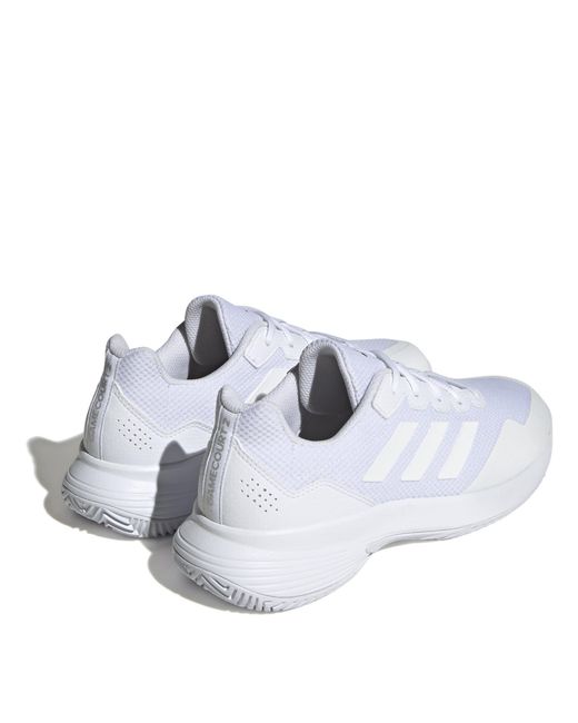 Adidas White Gamecourt Tennis Shoes for men