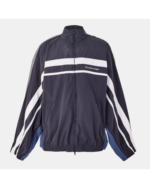 Balenciaga Blue Technical Fabric Tracksuit Top for men