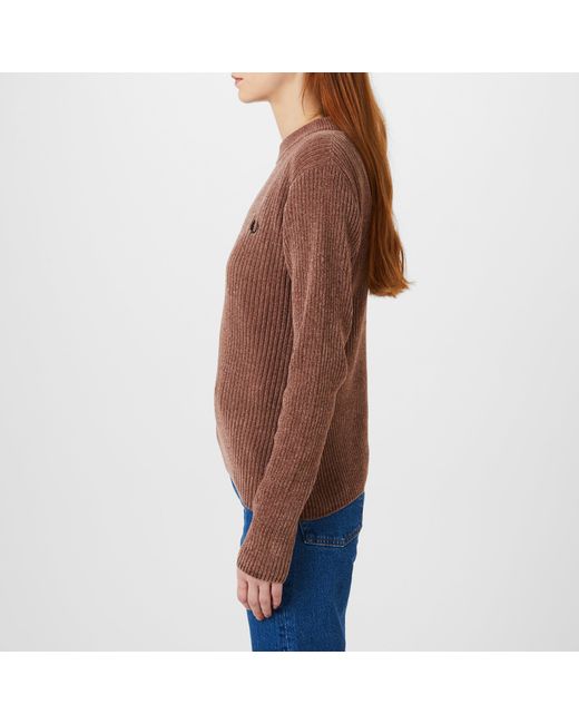 Fred Perry Brown Fred Chenille Top Ld34