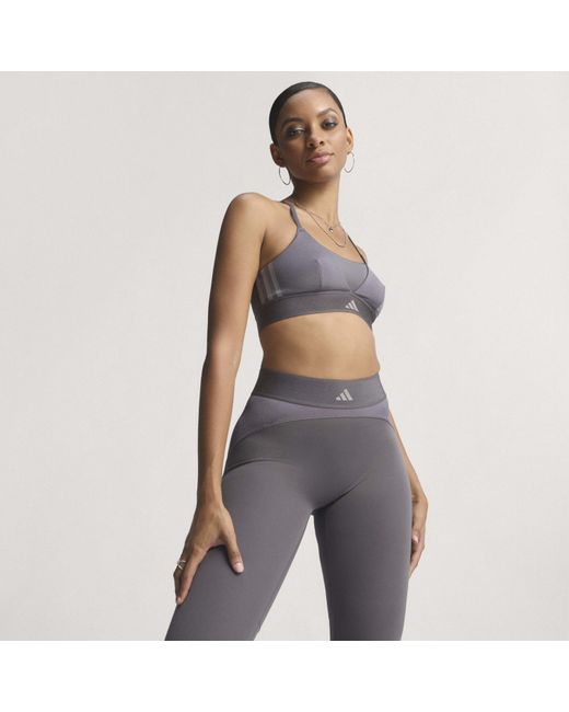 Adidas Gray Performance Gym Leggings
