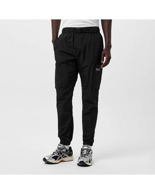 Nicce London Black Toddy Cargo Trousers for men