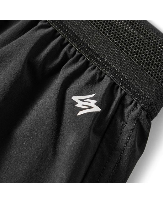 REPRESENT 247 Black Performance Gym Shorts for men