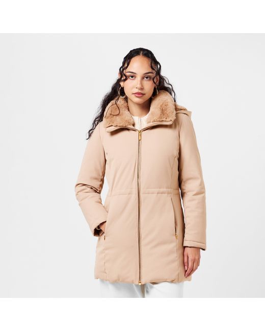 Donna Karan Natural Dkaran Short Lightweight Puffer Jacket