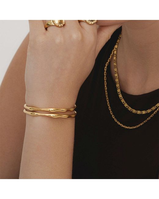 D.Louise Metallic Bamboo Bangle