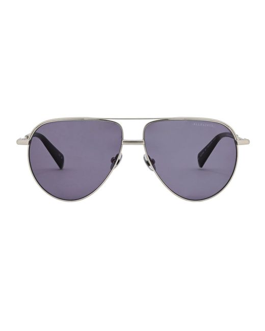AllSaints Purple Aviator Sunglasses for men