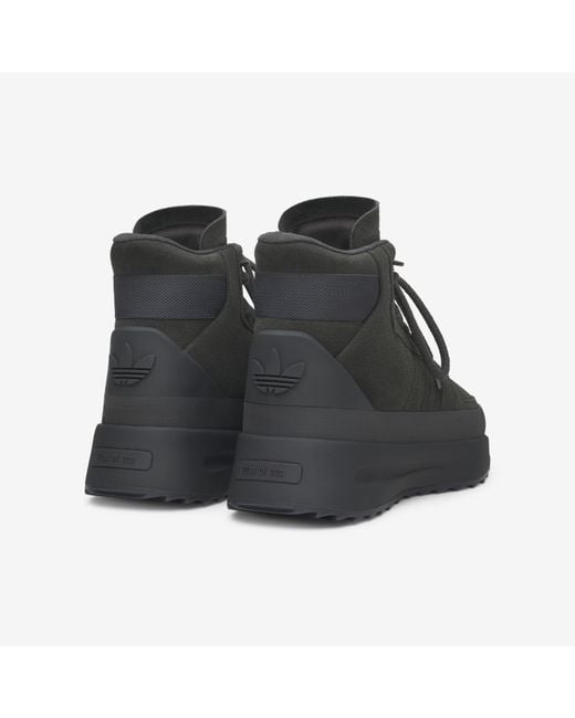 Adidas Black Athletics Los Angeles Hiker Canvas Hi Top Sneakers for men