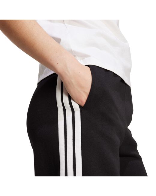 Adidas Black Essentials Wide Leg Fleece Pant