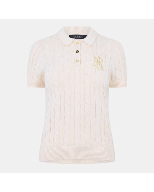 Ralph Lauren White Lrl Natrissa Knt Plo Ld61