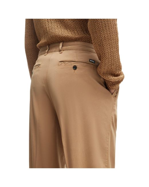Boss Brown Kaiden Straight Leg Trouser for men