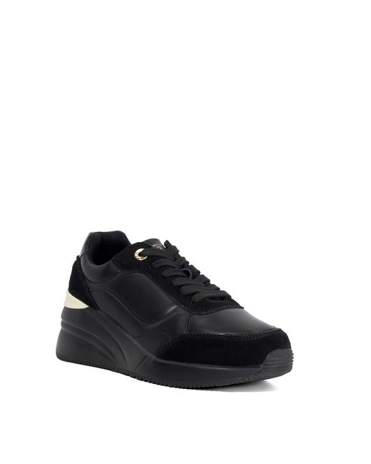 Dune Blue Elatie Hidden Wedge Trainers