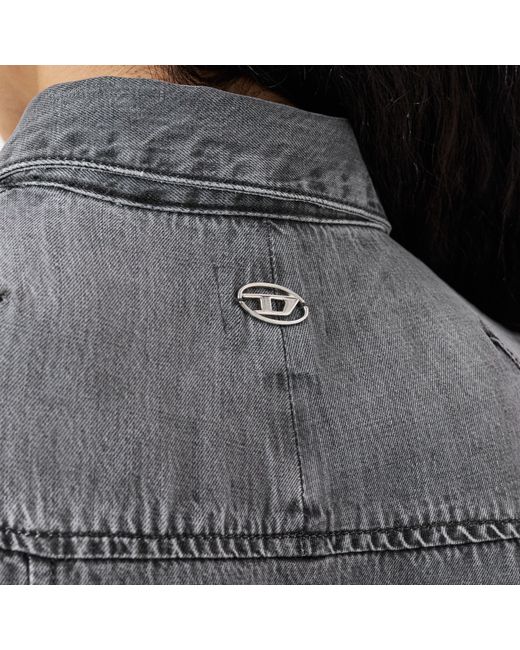 DIESEL Gray Short Sleeve Dress Shirt