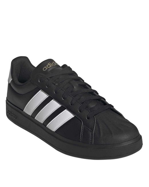 Adidas Black Street Talk Low-Top Trainers for men