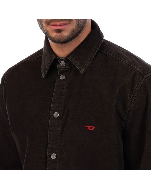 DIESEL Black D-Simply Overshirt for men