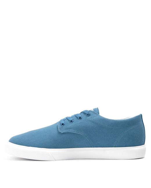 Lacoste Blue Canvas Low-Top Trainers for men