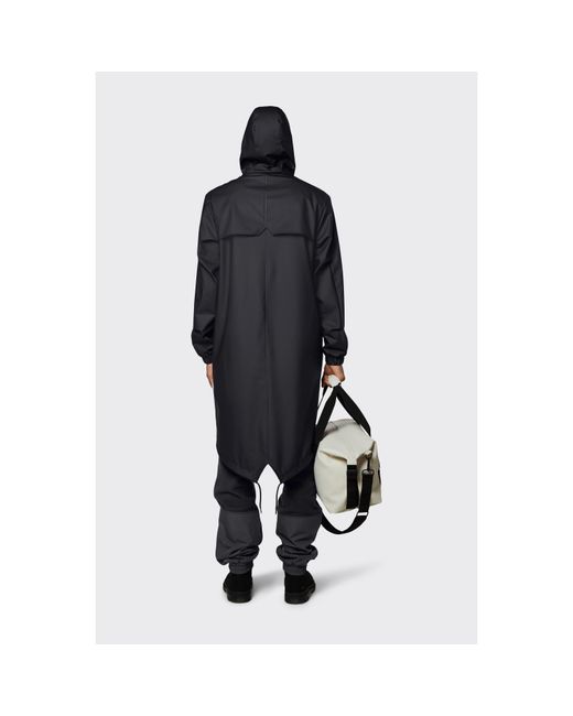Rains Blue Fishtail Parka Black