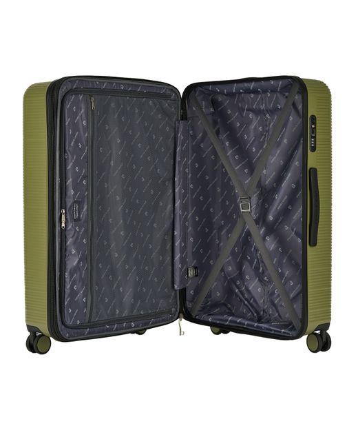 Pierre Cardin Green Arles Expandable Suitcase Hard Shell 4 Wheel