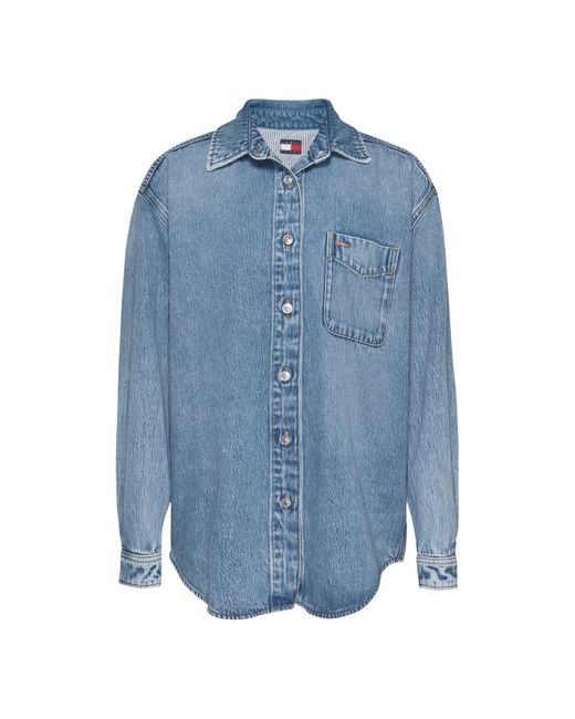 Tommy Hilfiger Blue Denim Long Sleeve Relaxed Fit Shirt