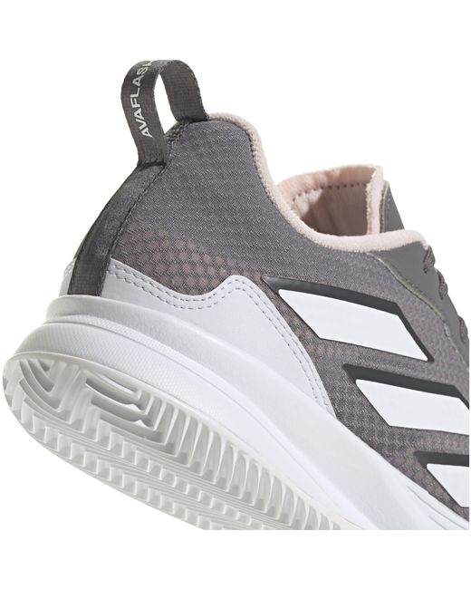 Adidas Gray Avaflash Clay Tennis Shoes
