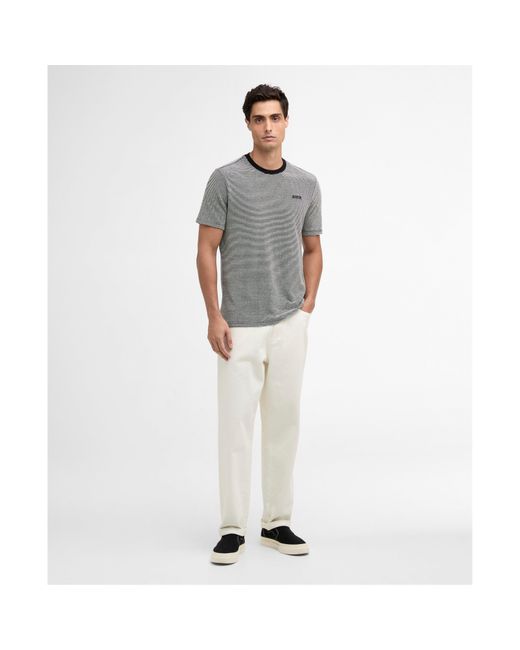 Barbour Gray T-Shirt for men