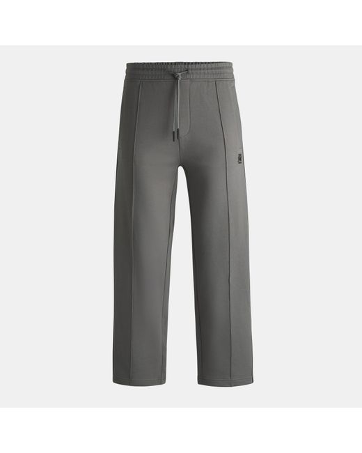 HUGO Gray Logo Tape Tracksuit Bottoms for men