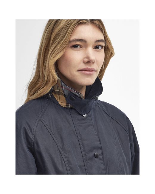 Barbour Blue Beadnell Wax Jacket