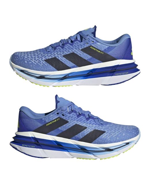 Adidas Blue Adistar Byd Running Shoes for men