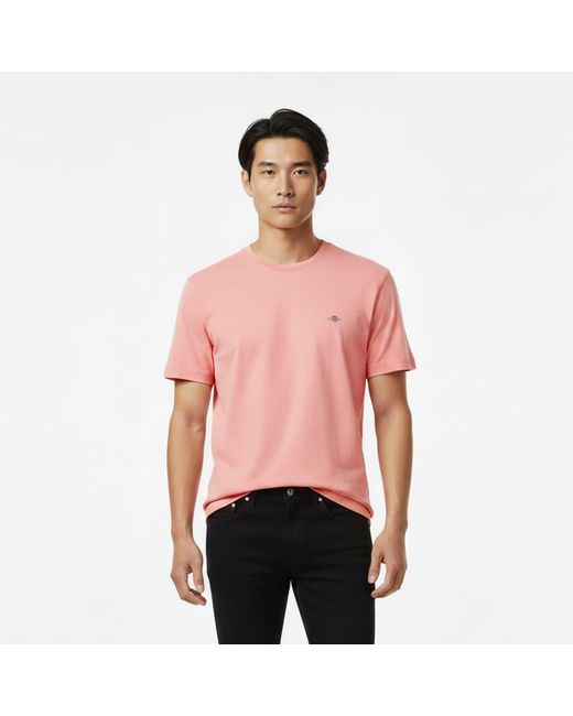 Gant Pink Bubblegum Shield Logo T-Shirt for men