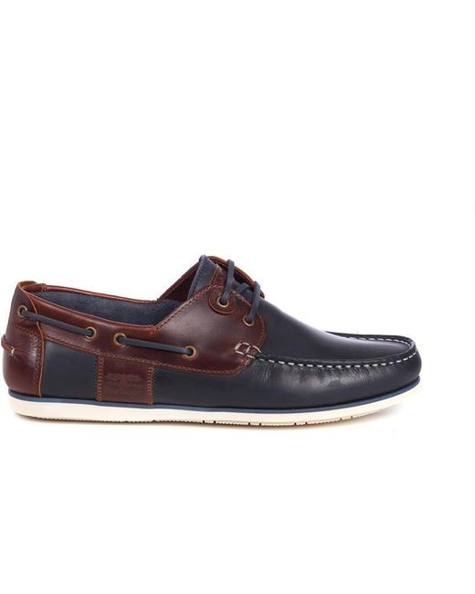 Barbour Blue Capstan Boat Shoes for men