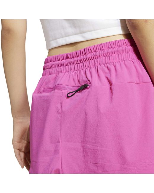 Adidas Pink Z.N.E. Woven Tracksuit Shorts