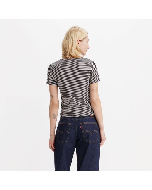 Levi's Blue Short Sleeve Striped T-Shirt