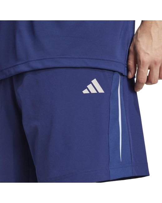 Adidas Blue Tech Apparel Shorts for men