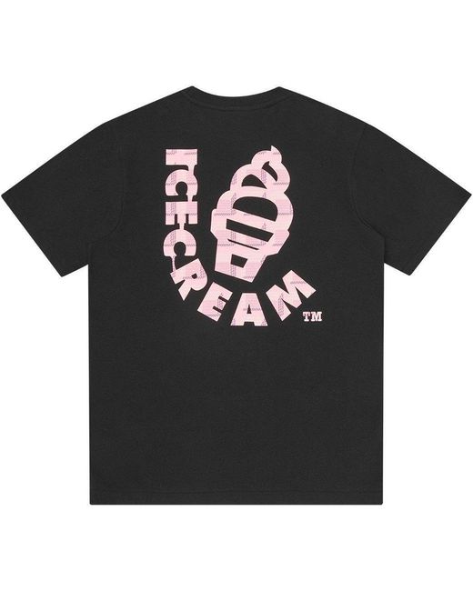 ICECREAM Black Waffle Cone T-Shirt for men