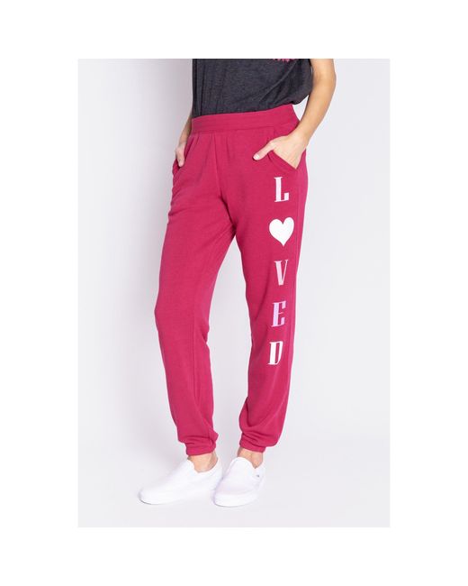 Pj Salvage Pink Loved Pants