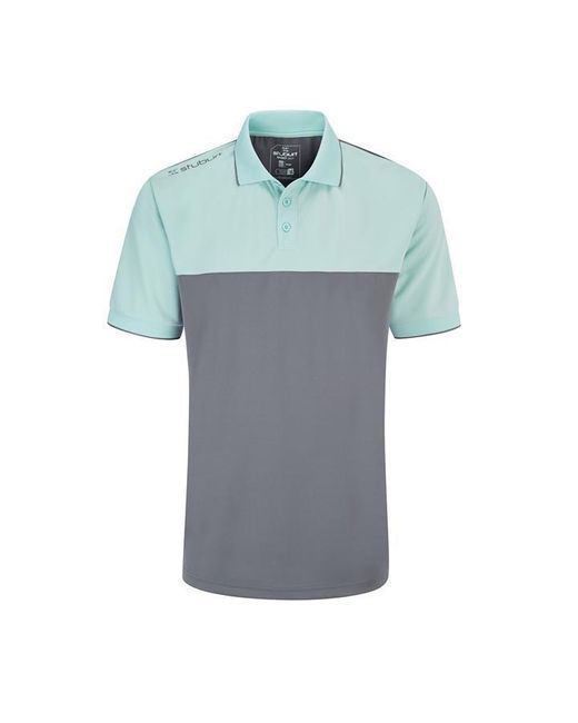 Stuburt Duo Block Polo Shirt in Blue for Men Lyst UK