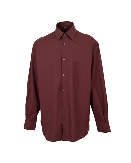 Boss Purple Netstat Long Sleeve Oxford Shirt for men