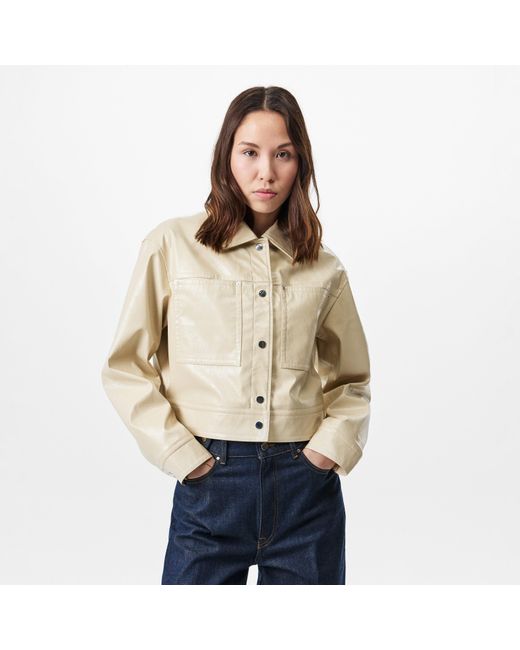 Boss Natural C_Jelt Faux Leather Jacket