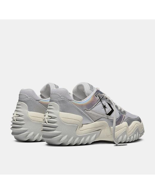 Converse Gray Wave Motion Platform Trainers