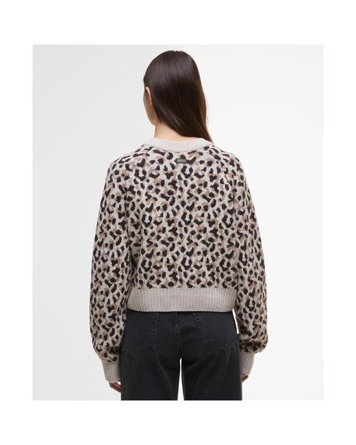 Barbour Black Harley Printed Crew Jumper