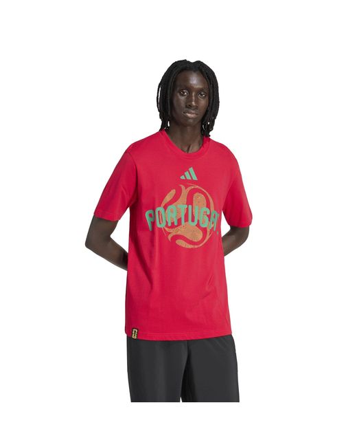 Adidas Red Portugal T-Shirt for men
