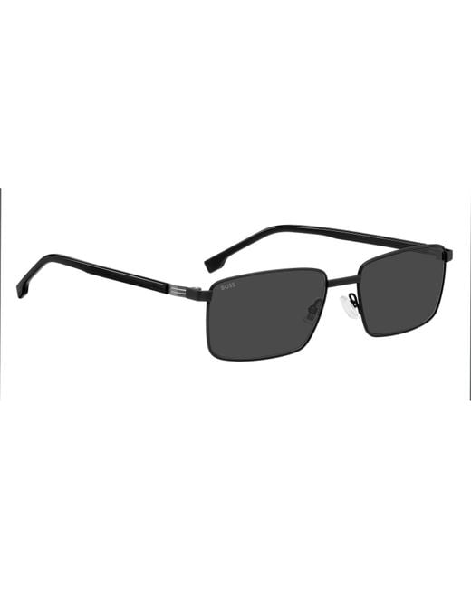Boss Black Round Sunglasses for men