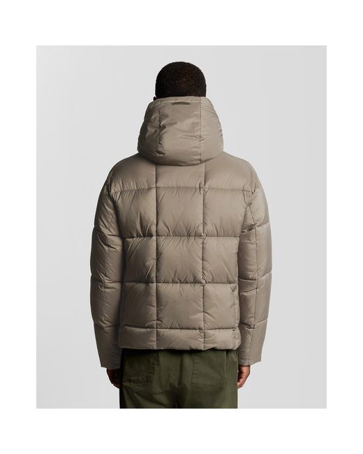 Lyle & Scott Natural Cocoon Long Puffer Jacket for men
